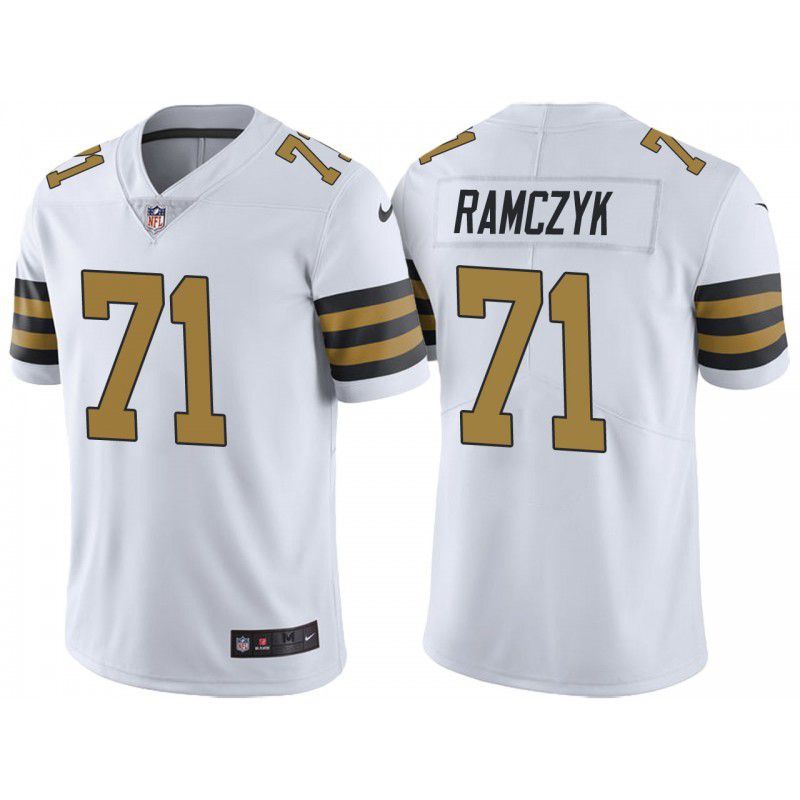 Men New Orleans Saints #71 Ryan Ramczyk Nike White Color Rush Limited NFL Jersey